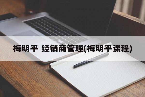 梅明平 经销商管理(梅明平课程)